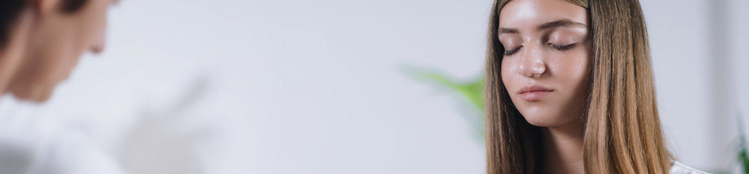 Theta Healing Treatment With Peaceful Teenage Girl